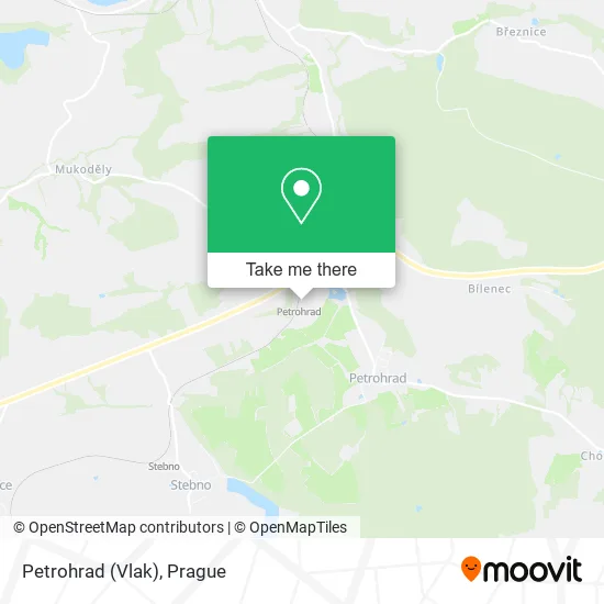 Petrohrad (Vlak) map