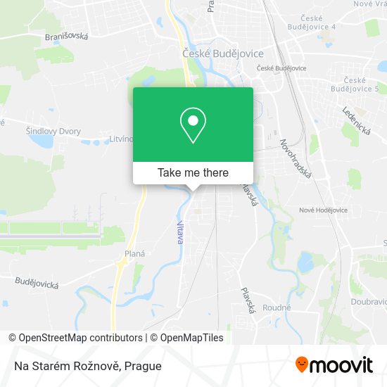 Na Starém Rožnově map