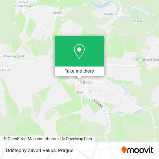 Odštěpný Závod Vakus map