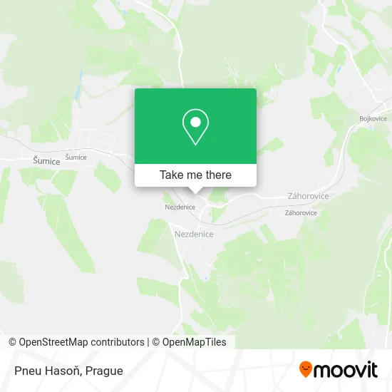 Карта Pneu Hasoň