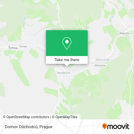 Domov Důchodců map