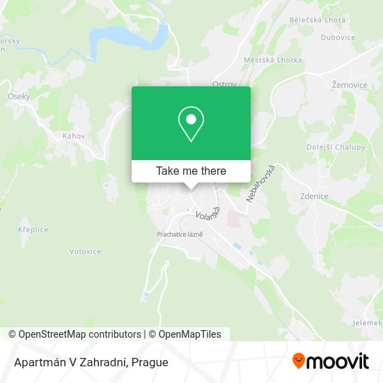 Apartmán V Zahradní map