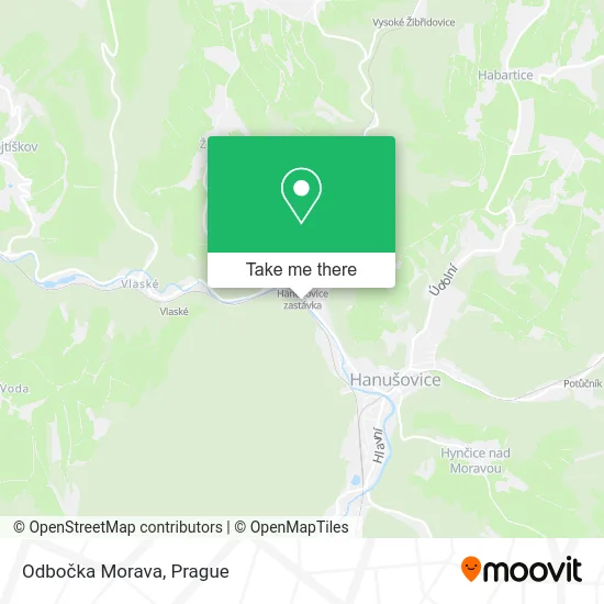 Карта Odbočka Morava