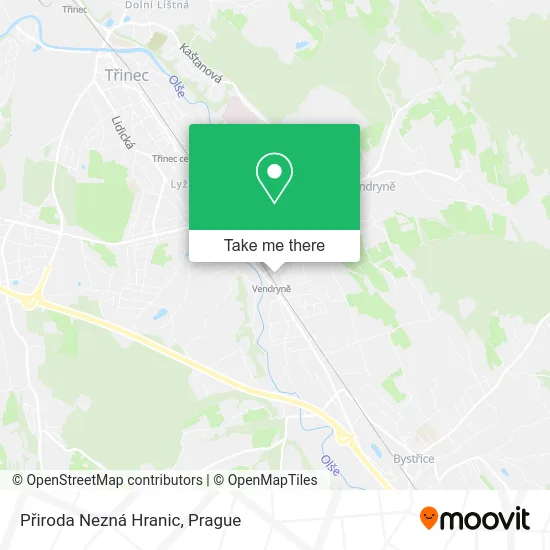 Карта Přiroda Nezná Hranic