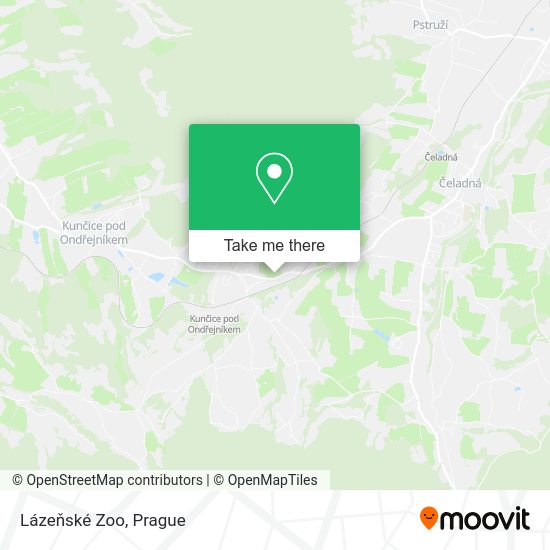 Lázeňské Zoo map
