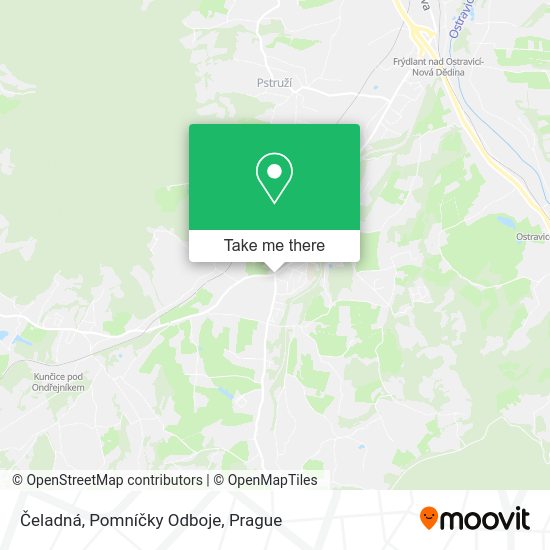 Čeladná, Pomníčky Odboje map