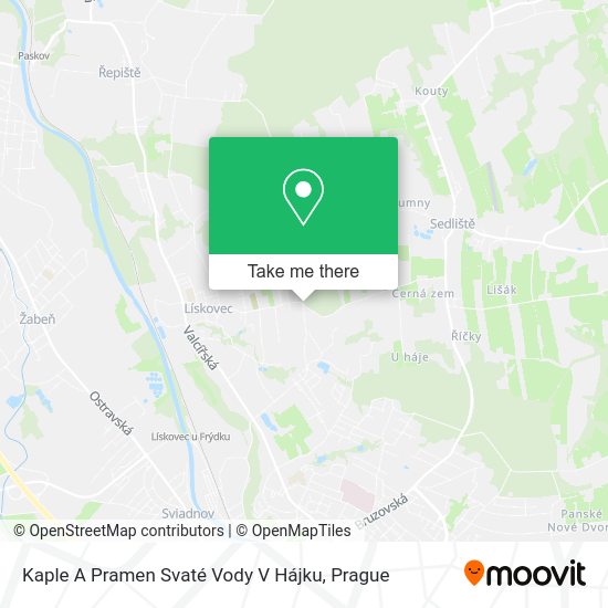 Kaple A Pramen Svaté Vody V Hájku map