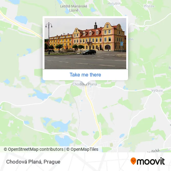 Карта Chodová Planá
