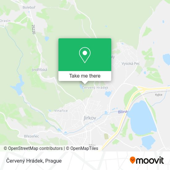 Červený Hrádek map