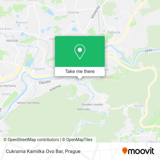 Cukrarna Kamilka Ovo Bar map