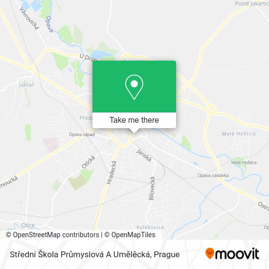 Střední Škola Průmyslová A Umělěcká map