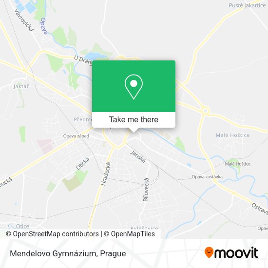 Mendelovo Gymnázium map