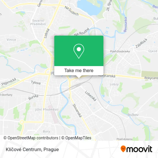 Карта Klíčové Centrum