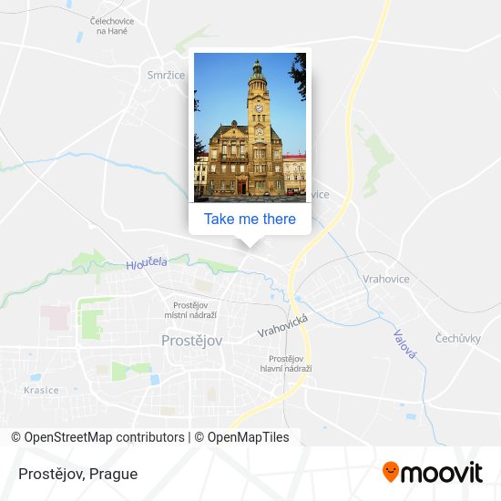 Карта Prostějov