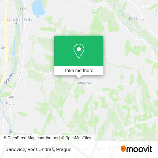 Карта Janovice, Rest.Ondráš
