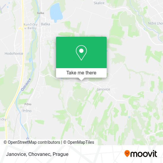 Карта Janovice, Chovanec