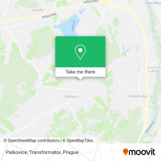 Palkovice, Transformátor map