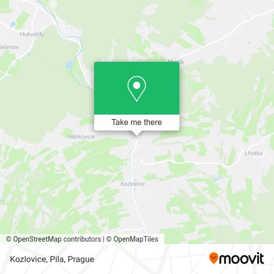 Карта Kozlovice, Pila