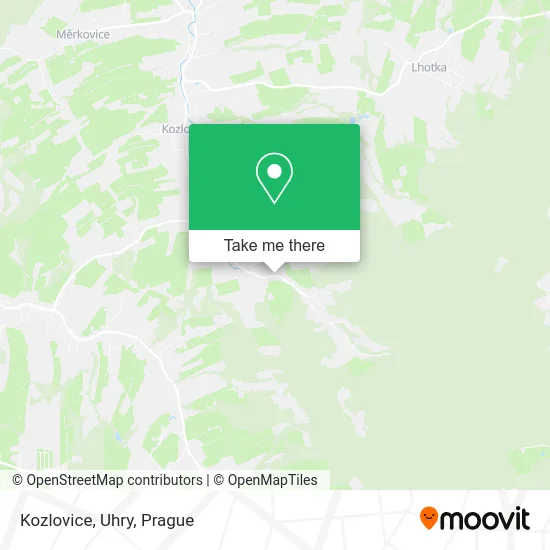 Карта Kozlovice, Uhry