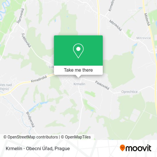 Krmelín - Obecní Úřad map