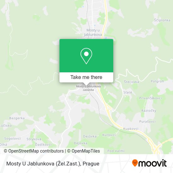 Mosty U Jablunkova (Žel.Zast.) map