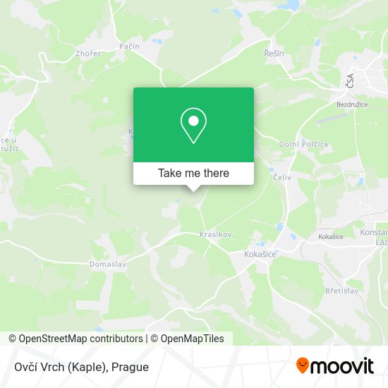 Ovčí Vrch (Kaple) map