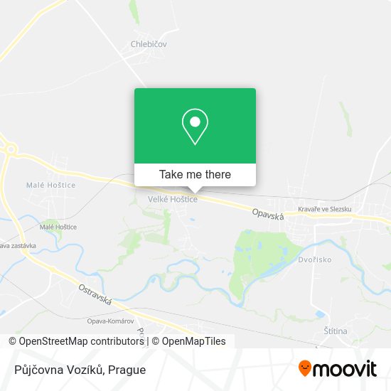 Půjčovna Vozíků map