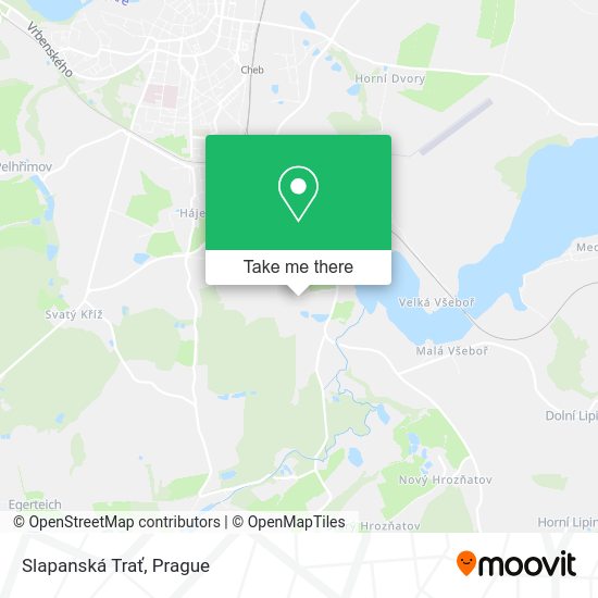 Slapanská Trať map