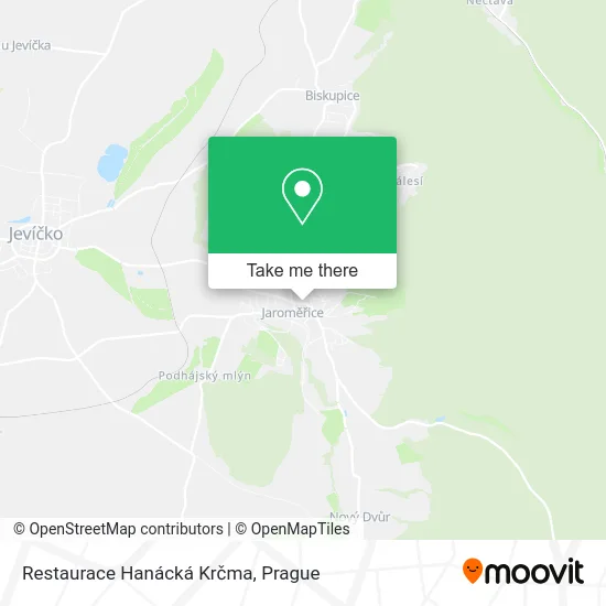 Карта Restaurace Hanácká Krčma