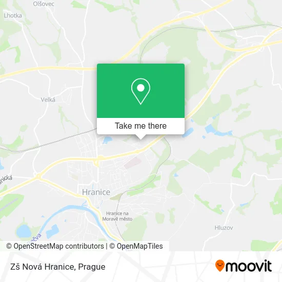 Карта Zš Nová Hranice