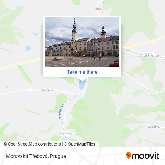 Карта Moravská Třebová