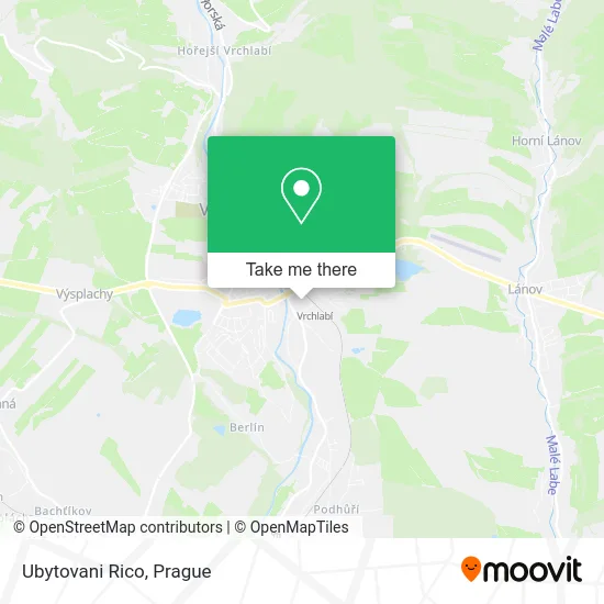 Карта Ubytovani Rico