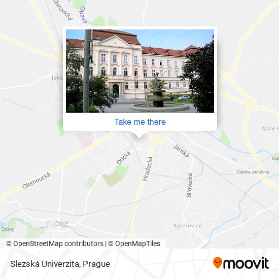 Slezská Univerzita map