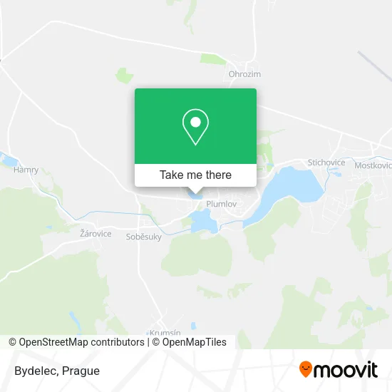Bydelec map