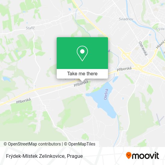 Frýdek-Místek Zelinkovice map