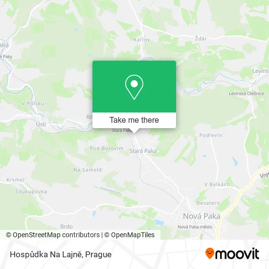 Карта Hospůdka Na Lajně