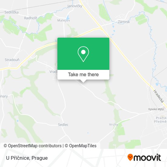 U Příčnice map