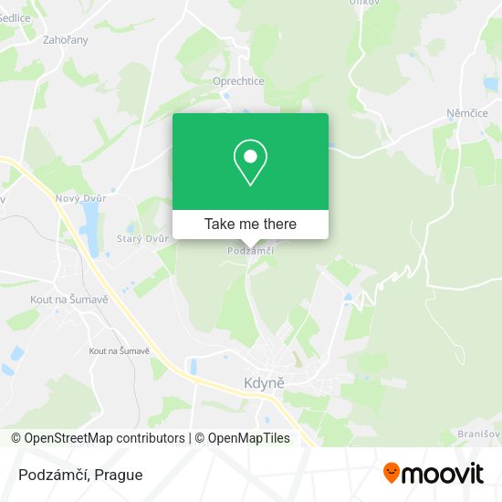 Podzámčí map