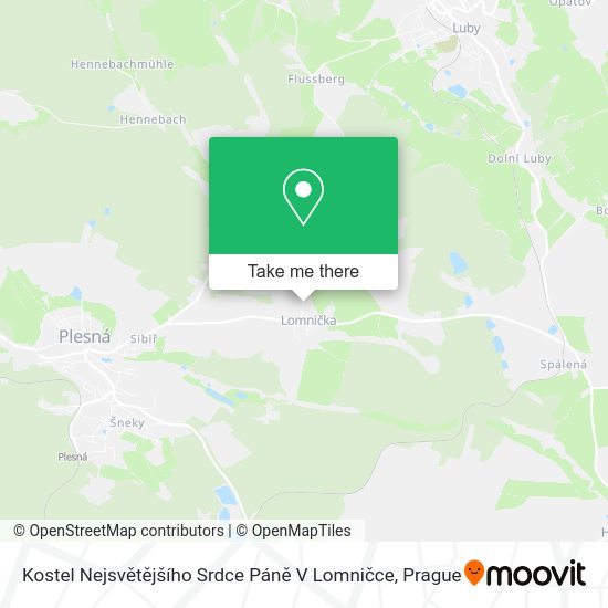 Kostel Nejsvětějšího Srdce Páně V Lomničce map