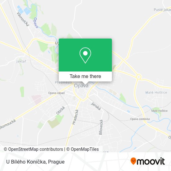 U Bílého Koníčka map