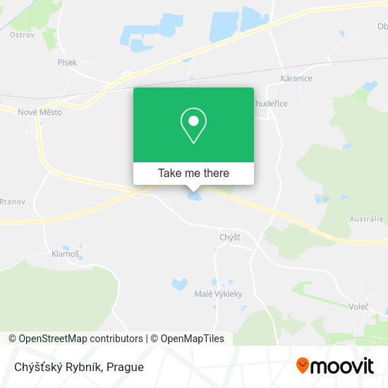 Chýšťský Rybník map