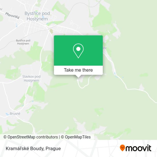 Kramářské Boudy map