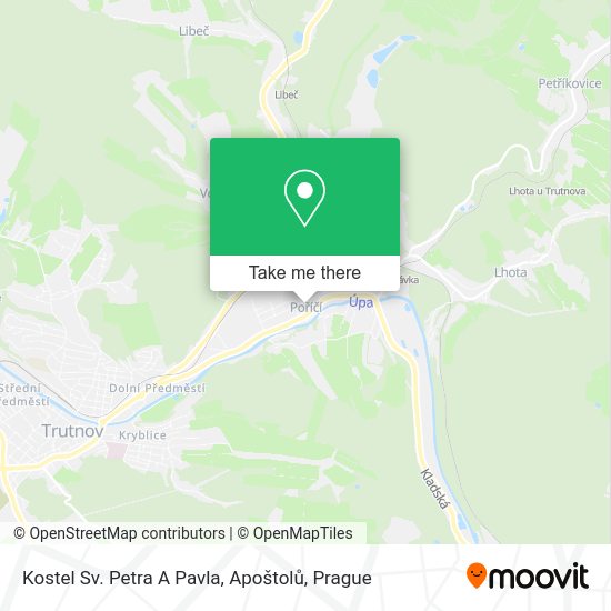 Kostel Sv. Petra A Pavla, Apoštolů map