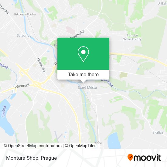 Montura Shop map