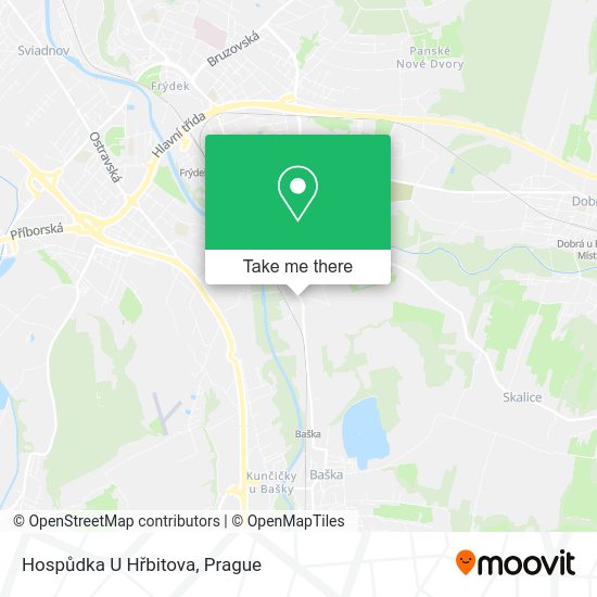 Hospůdka U Hřbitova map