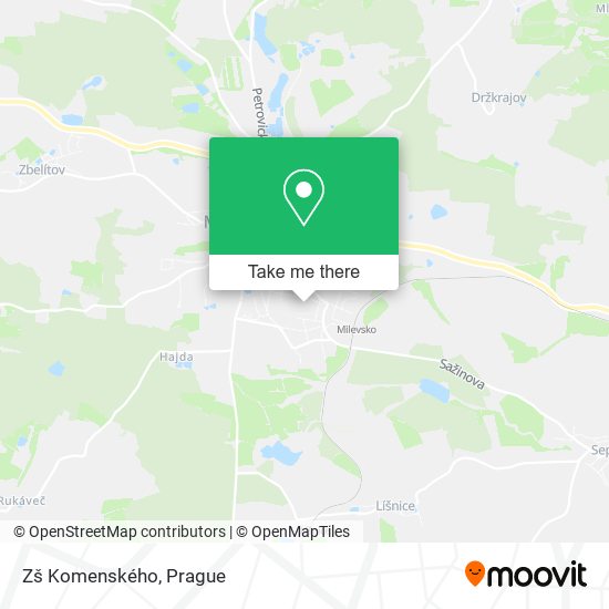 Zš Komenského map
