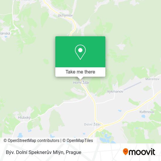 Býv. Dolní Speknerův Mlýn map