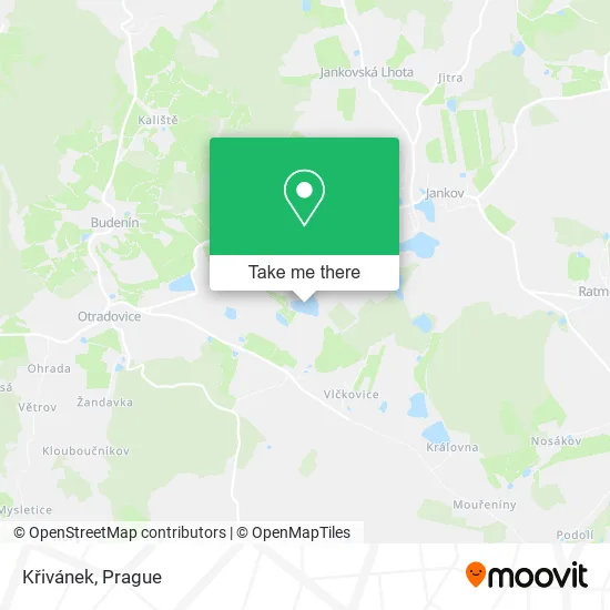 Křivánek map