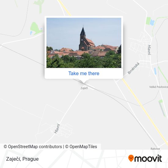 Zaječí map