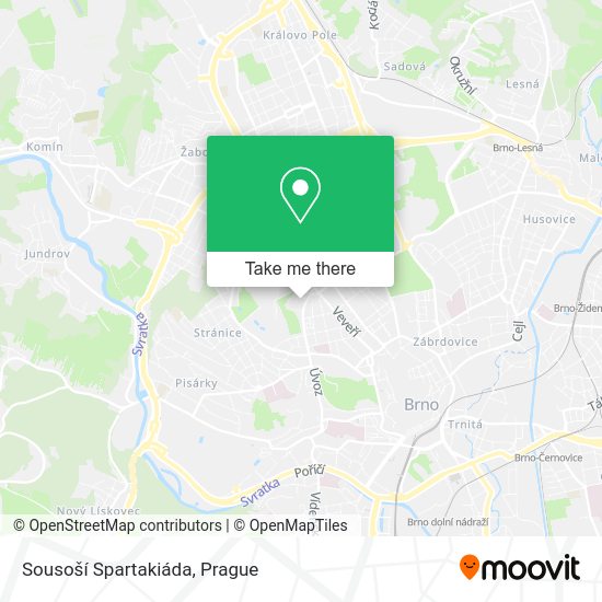 Sousoší Spartakiáda map